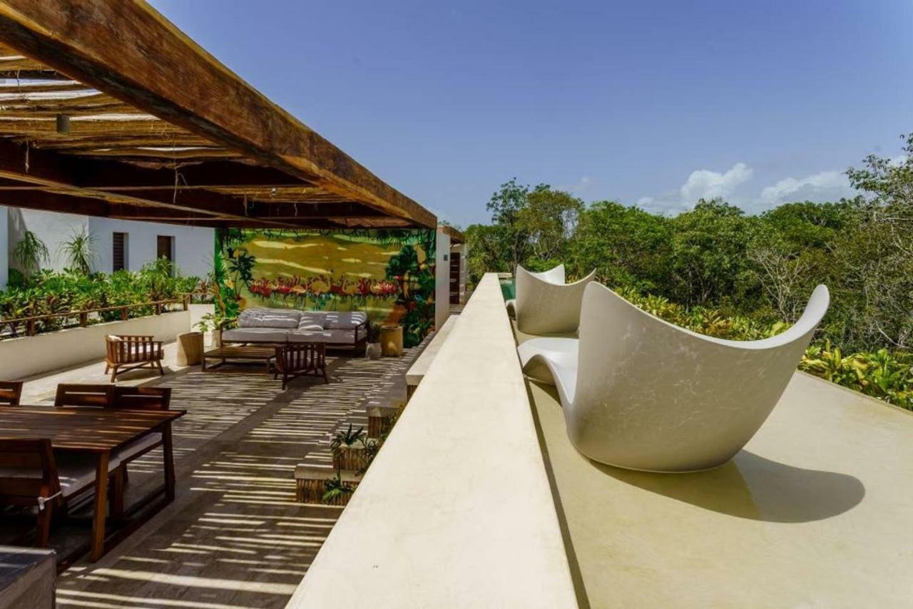 Jungle Luxury In Private Residential Area & Stunning Rooftop By Stella Rentals Tulum Eksteriør billede