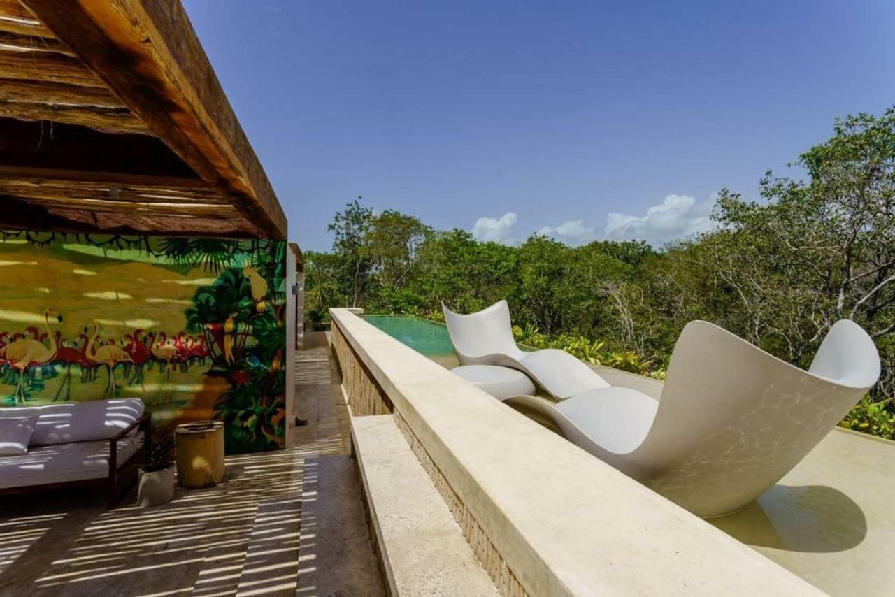 Jungle Luxury In Private Residential Area & Stunning Rooftop By Stella Rentals Tulum Eksteriør billede